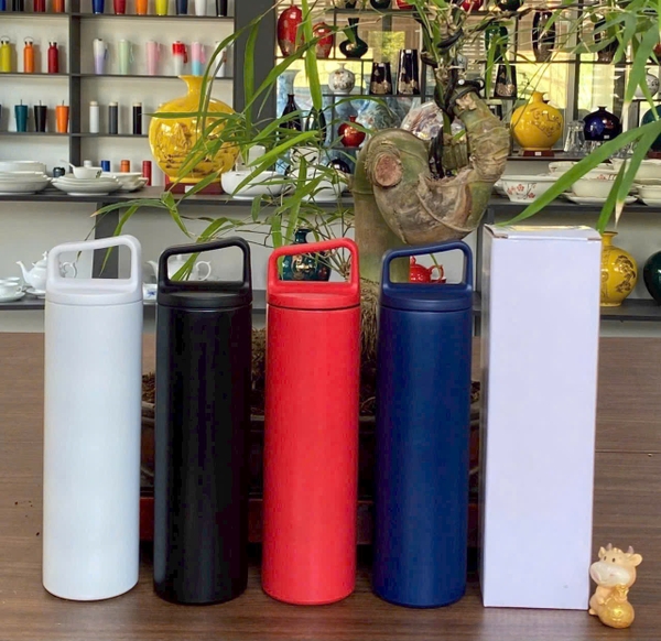 Sỉ In Logo Khắc Tên Bình Giữ Nhiệt 600ML