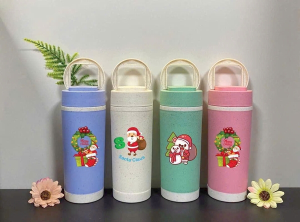 Sỉ In Logo Bình Nhựa Lúa Mạch 500Ml