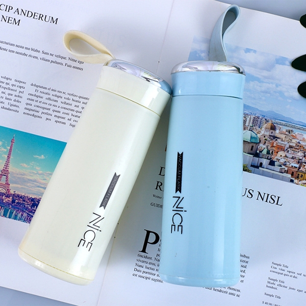 Sỉ In Logo Bình Thủy Tinh Bọc Nhựa 400ML
