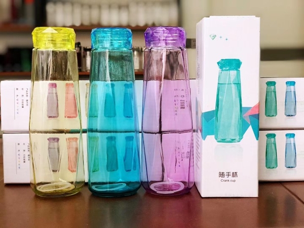 Sỉ In Logo Khắc Logo Bình Thủy Tinh Kim Cương 420ML