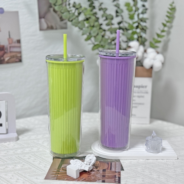 Sỉ In Logo Ly Nhựa 2 Lớp 800ML