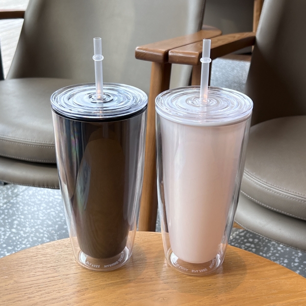 Sỉ In Logo Ly Nhựa 2 lớp 750Ml