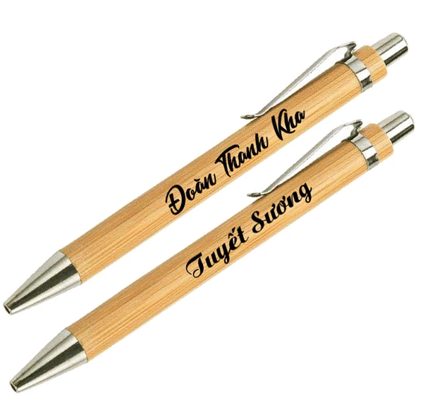 Sỉ Bút Gỗ In Logo Khắc Tên Khắc Logo