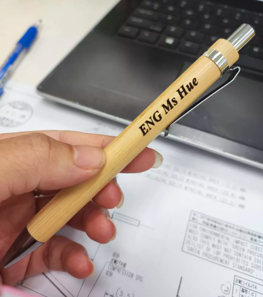 Sỉ Bút Gỗ In Logo Khắc Tên Khắc Logo