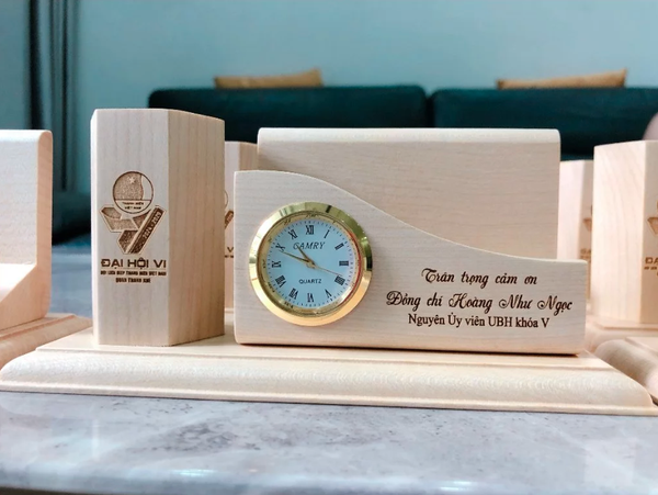 Sỉ Hộp Gỗ Đựng Bút In Logo Khắc Logo
