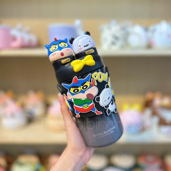 Bình Giữ Nhiệt Kapibara & Hello Kitty Cao Cấp 550ML