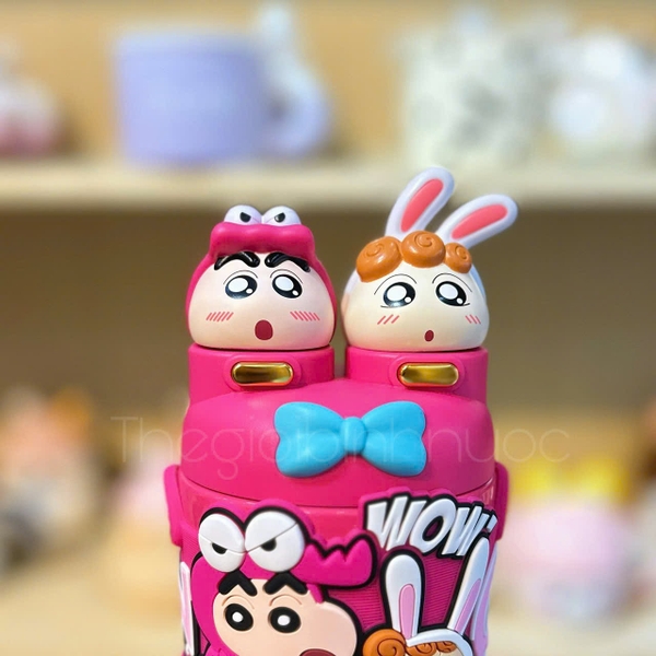 Bình Giữ Nhiệt Kapibara & Hello Kitty Cao Cấp 550ML