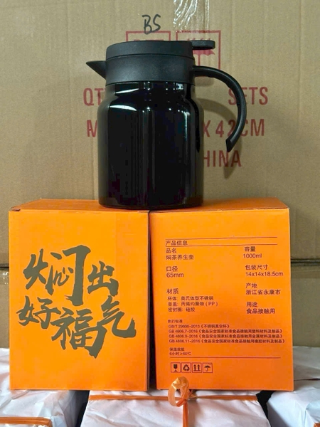 Sỉ In Logo Khắc Tên Bình Giữ Nhiệt Pha Trà 1000ML