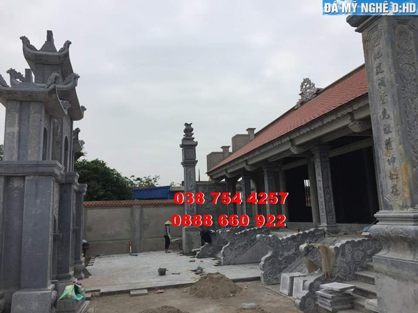Thi công hạng mục đá nhà thờ họ - 19
