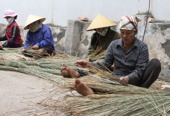 Lọc cói - đan thô