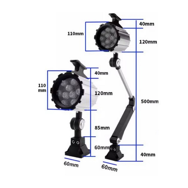 Đèn LED Chiếu Sáng Máy Công Cụ Dạng Cánh Tay Có Chống Nước