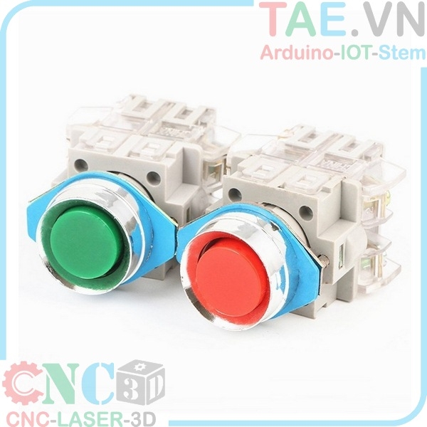 Nút Nhấn Không Đèn LAY3-11 22MM- Xanh Lá