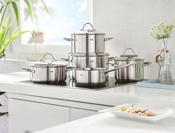 Bộ nồi inox 18/10 Fissler Palermo 5 nồi xách tay Germany - shopdeonline -  Chuyên đồ gia dụng Đức