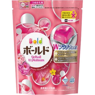 Viên giặt xả Gel ball W Platinum (hồng) - Nhật bản