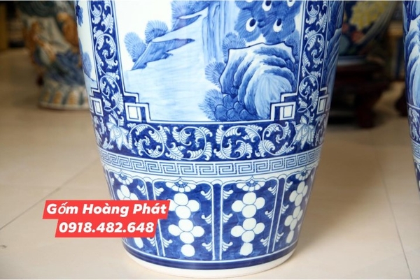 Lục bình sứ hàng cao cấp 1m20 Tứ quý Tùng Cúc Trúc Mai 235632