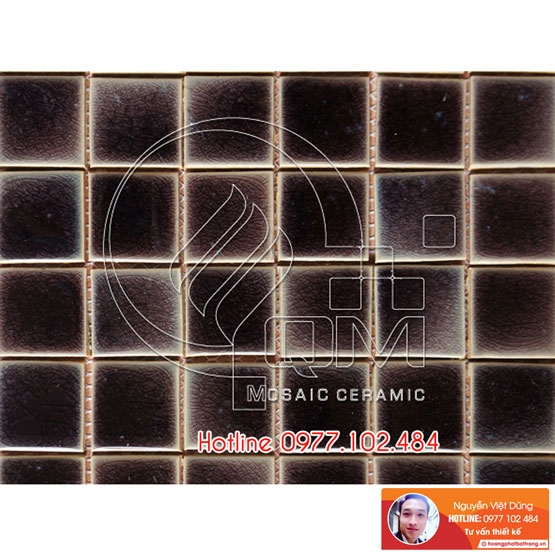 Gạch Mosaic màu đơn, nhiều sắc màu tranh nhã 1