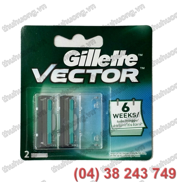 Lưỡi dao cạo râu Gillete Vector (6 tuần)