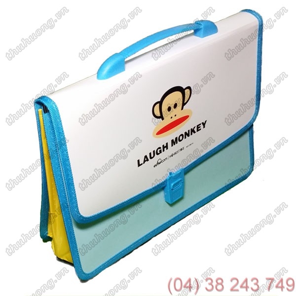 Cặp HS 1 quai nhựa - F8014 (Laugh Monkey)