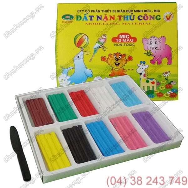 Đất nặn thủ công 10 mầu - MIC