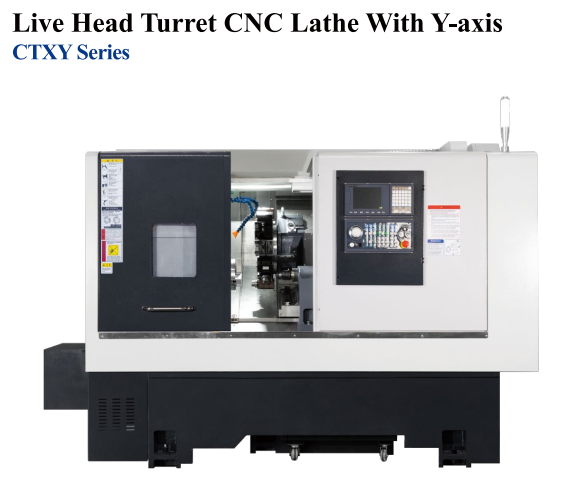 Máy tiện CNC đầu dao sống, ổ dao dạng trụ, có trục Y - Dòng CTXY