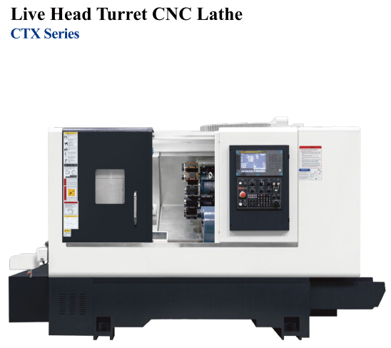 Máy tiện CNC đầu dao sống, ổ dao dạng trụ - Dòng CTX