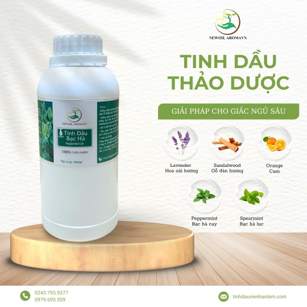 Tinh Dầu Thảo Dược – Chìa Khóa Cho Giấc Ngủ Sâu & Thư Thái 🌙✨