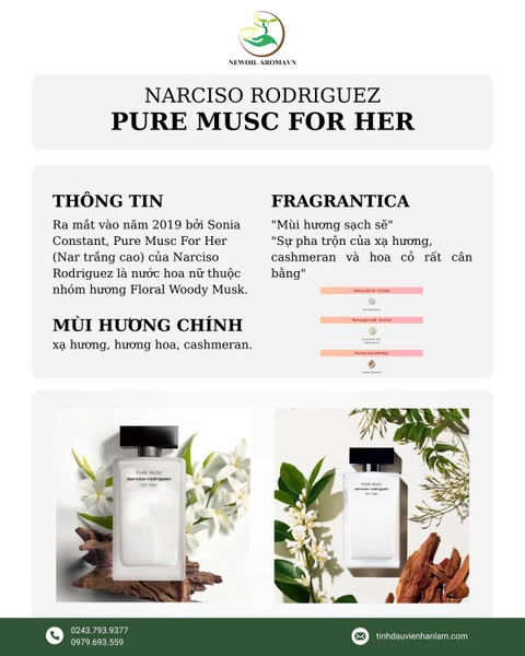 🌸HƯƠNG THƠ THUẦN KHIẾT CHO NÀNG – NARCISO RODRIGUEZ PURE MUSC EDP