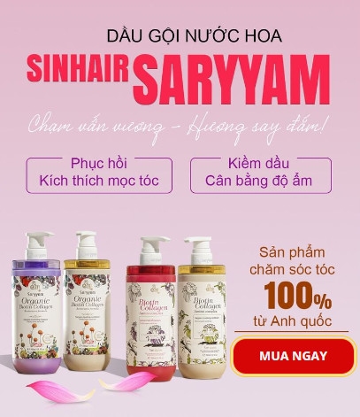 Bộ Dầu Gội Thải Độc Nước Hoa SinHair Saryyam