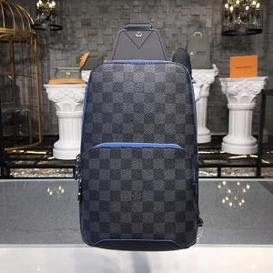 Túi Nam LV original damier graphite avenue sling bag N40008 blue | thuanbags