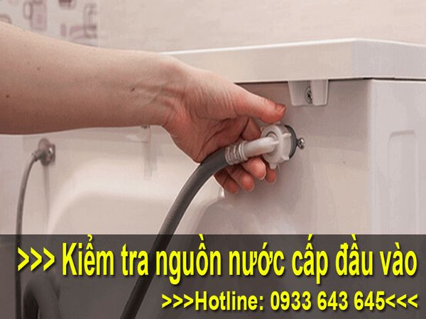 Kiểm tra nguồn cấp nước đầu vào