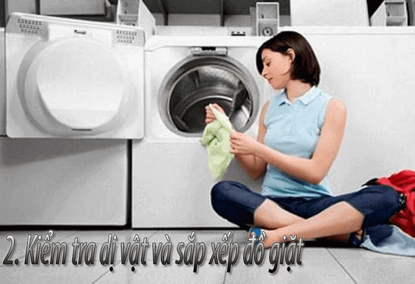 Kiểm tra loại bỏ dị vật trong đồ giặt
