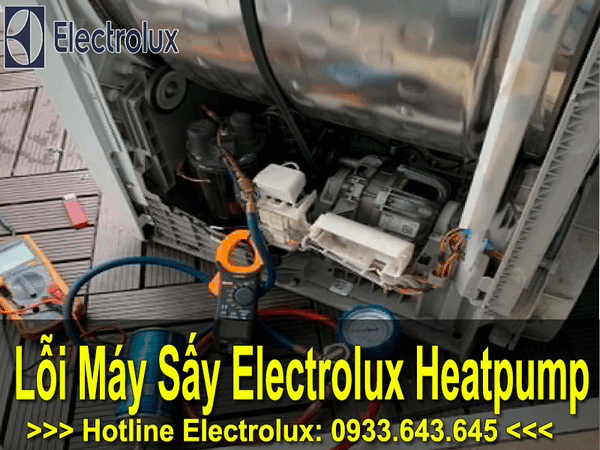 lỗi máy sấy electrolux bơm nhiệt heatpump