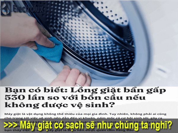 Máy giặt bẩn như thế nào?