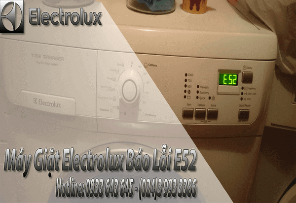 Máy giặt electrolux báo lỗi 52