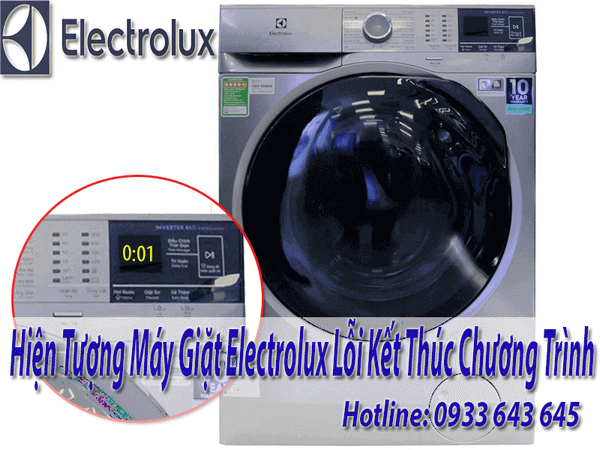 Máy giặt electrolux lỗi kết thúc