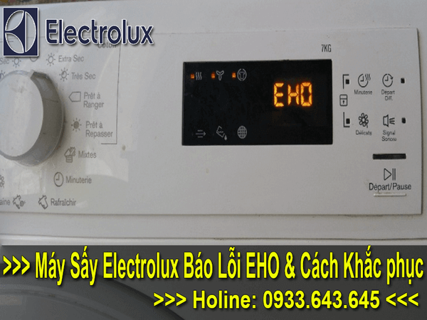 máy sấy electrolux báo lỗi EHO 