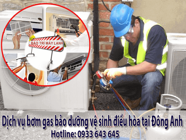 Dịch vụ bơm gas điều hòa tại Đông Anh