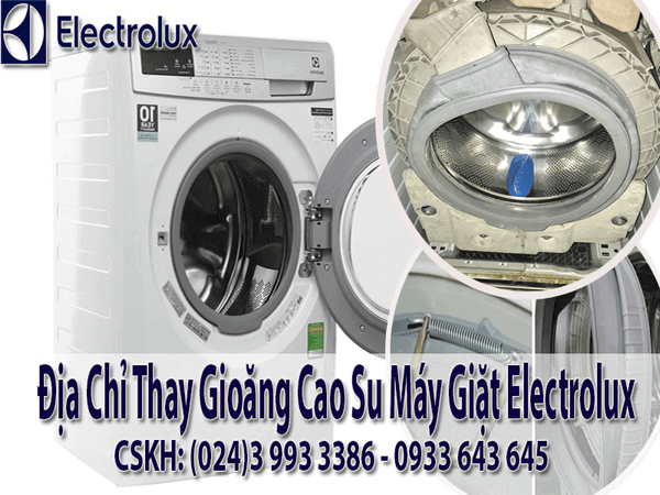 Nhận thay gioăng cao su máy giặt electrolux