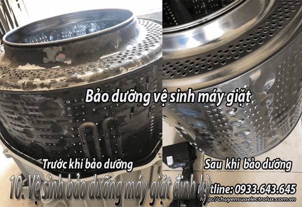 Nên bảo dưỡng vệ sinh máy giặt định kỳ