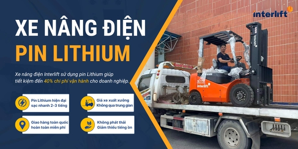 Xe nâng điện Interlift pin Lithium