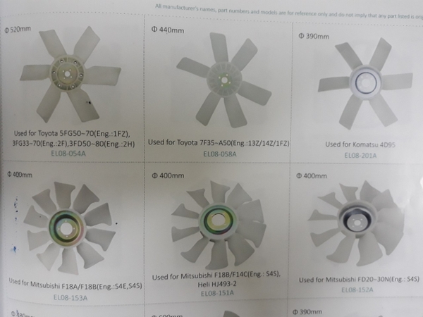 Cánh quạt xe nâng Toyota, Komatsu, Mitsubishi