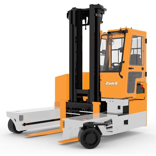 Xe nâng đa chiều, xe nâng xúc lật hiệu zowell 5.0 tấn, nhiên liệu điện mới 100%