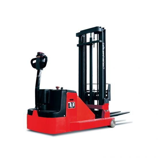 Xe nâng stacker điện dắt lái nhỏ gọn trong danh mục TFV