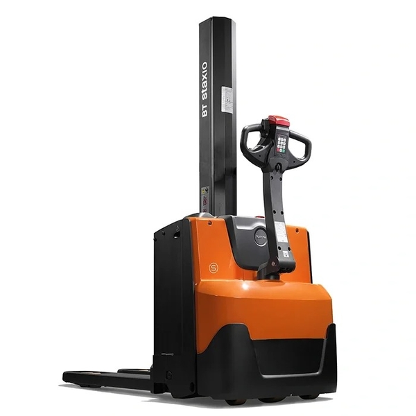 Xe nâng điện đứng lái chân rộng BT Staxio SWE140S