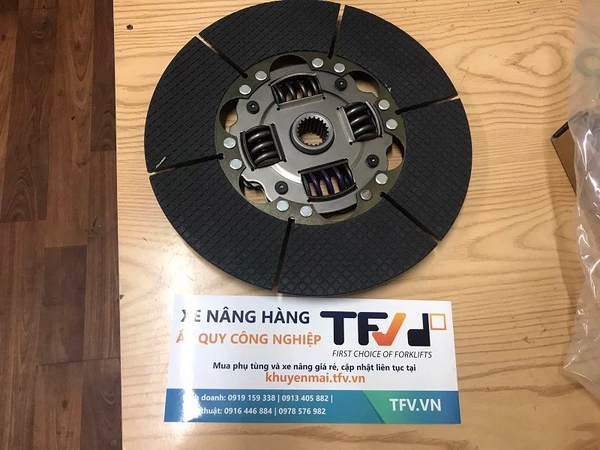 Lá côn xe nâng đường kính 300mm, 21 răng cho xe nâng 7FD35~45, 7FDK40 mã 31550-30511-71 hiệu Folangsi