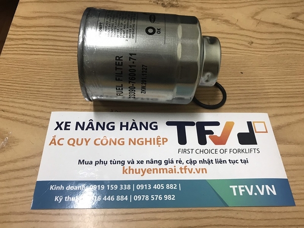 Lọc nhiên liệu xe nâng 7-8FD/1DZ/2Z/3Z/13Z/14Z mã 23390-76001-71 hiệu Folangsi
