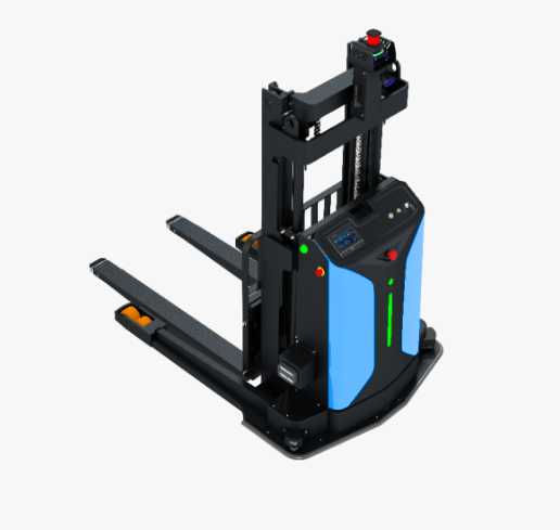 Xe nâng stacker tự động SANY 2 tấn chân rộng