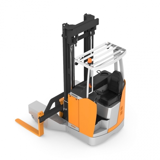 Xe nâng đa chiều 3 tấn với 4 càng, hiệu Zowell, nhiên liệu điện, mới 100%