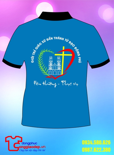 Đồng phục công giáo giới trẻ giáo xứ đền thánh Đông Phú 