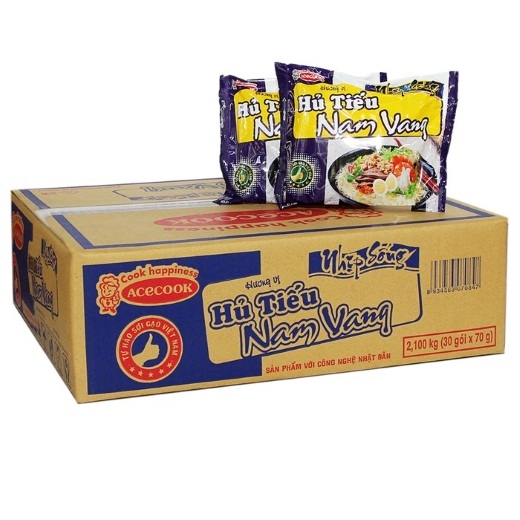 Thùng 30 gói hủ tiếu Nam Vang Nhịp Sống Acecook 70g